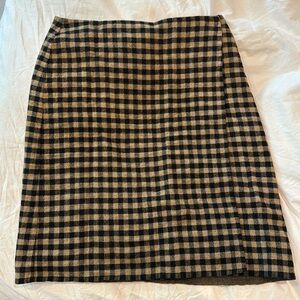 Ellen Tracy plaid wrap skirt